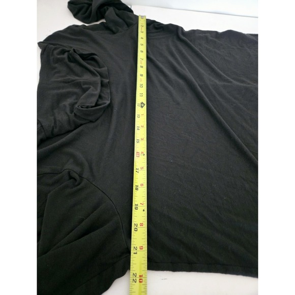 Eileen Fisher Stretch Rayon Black Mock Neck Long Sleeve Made In USA XL - Picture 9 of 10